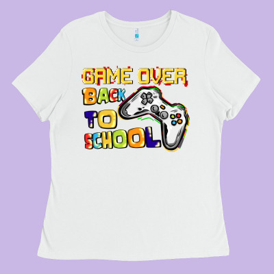 Game Over Back To School Ladies Tee Designed By Cowgirlartshop