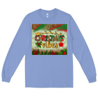 Colony Blue christmas vibes tumbler Long Sleeve Tee - BundleAndBundleShop