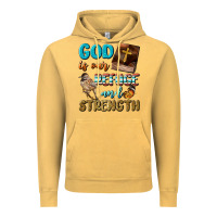 Vintage Mustard God Is Our Refuge And Strength Vintage Hoodie - BundleAndBundleShop