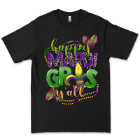 Black happy mardi gras yall Premium Tee - CowGirlArtShop