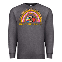 Charcoal Heather back to school rainbow hello third grade Premium Sweatshirt - AdoDesignShop