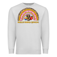 Dove Grey back to school rainbow hello third grade Premium Sweatshirt - AdoDesignShop