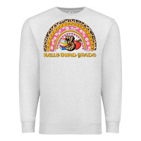 Oatmeal Heather back to school rainbow hello third grade Premium Sweatshirt - AdoDesignShop