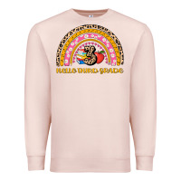 Pale Pink back to school rainbow hello third grade Premium Sweatshirt - AdoDesignShop
