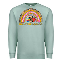 Seafoam back to school rainbow hello third grade Premium Sweatshirt - AdoDesignShop