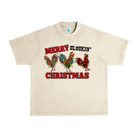 Sandshell Merry Cluckin' Christmas Urban Heavy Tee - RanaPortraitStore