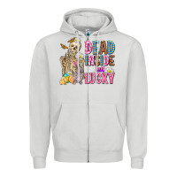 Dove Grey easter dead inside but lucky  with skeleton Zipper Hoodie - AdoDesignShop
