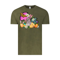 Vintage Olive Easter rabbits and cross Vintage Tee - OliviaCreatesArt