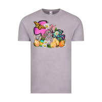 Vintage Zinc Easter rabbits and cross Vintage Tee - OliviaCreatesArt