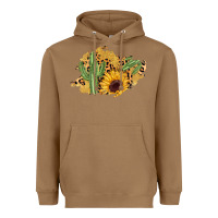 Toasted Coconut cactus leopard sunflower glitter  patch Heavyweight Hoodie - AdoDesignShop