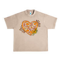 French Oak Western Autumn Heart Urban Heavy Tee - FaDigitalArtStudio