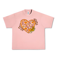 Salmon Western Autumn Heart Urban Heavy Tee - FaDigitalArtStudio