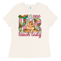 Bone One hip lunch lady Easter Day Ladies Tee - HowdyJamesFarm