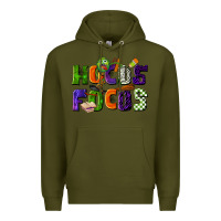 Army Green Hocus Focus Teacher Halloween Premium Hoodie - LillyAllenDesigns