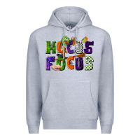 Heather Grey Hocus Focus Teacher Halloween Premium Hoodie - LillyAllenDesigns