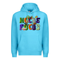 Ocean Blue Hocus Focus Teacher Halloween Premium Hoodie - LillyAllenDesigns