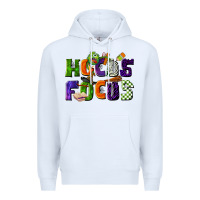 White Hocus Focus Teacher Halloween Premium Hoodie - LillyAllenDesigns