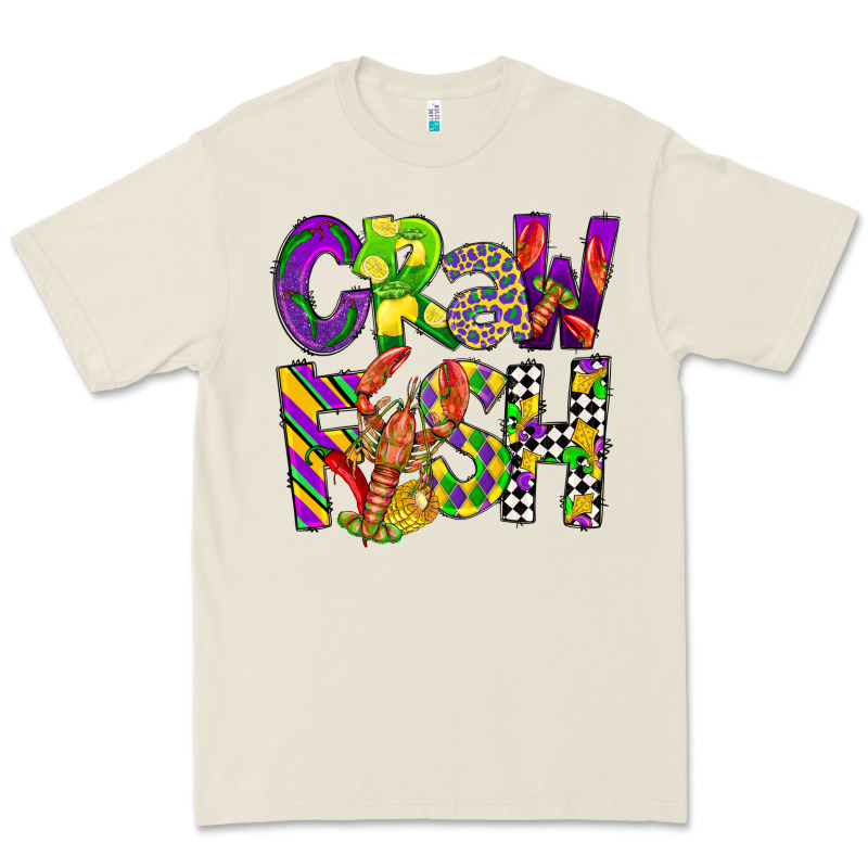 Crawfish Mardi Gras Premium Tee by CowGirlArtShop | Teevron