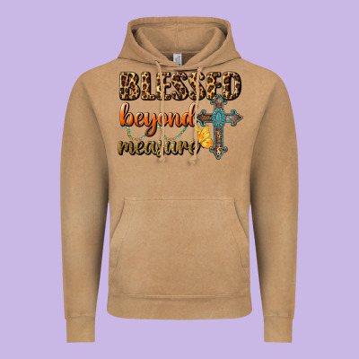 Blessed Beyond Measure Vintage Hoodie Designed By Bundleandbundleshop