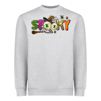 Heather Grey spooky Heavyweight Sweatshirt - AdoDesignShop
