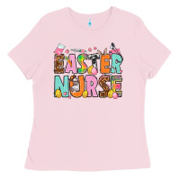 Bubblegum Pink Easter nurse Easter Day Ladies Tee - HowdyJamesFarm