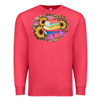 Cardinal books sunflower back to school background Premium Sweatshirt - AdoDesignShop