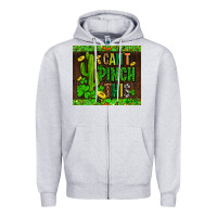 Heather Grey shamrock bomb cant pinch this Zipper Hoodie - AdoDesignShop