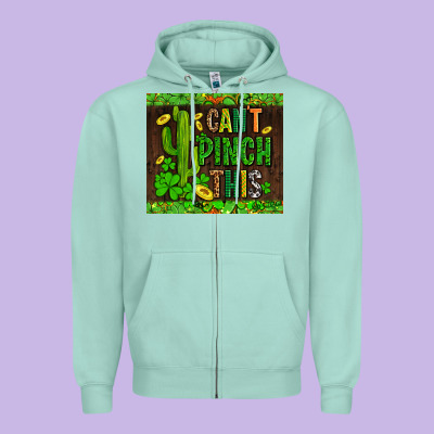 Shamrock Bomb Cant Pinch This Zipper Hoodie Designed By Adodesignshop