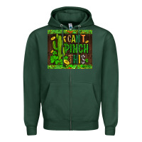 Sports Green shamrock bomb cant pinch this Zipper Hoodie - AdoDesignShop