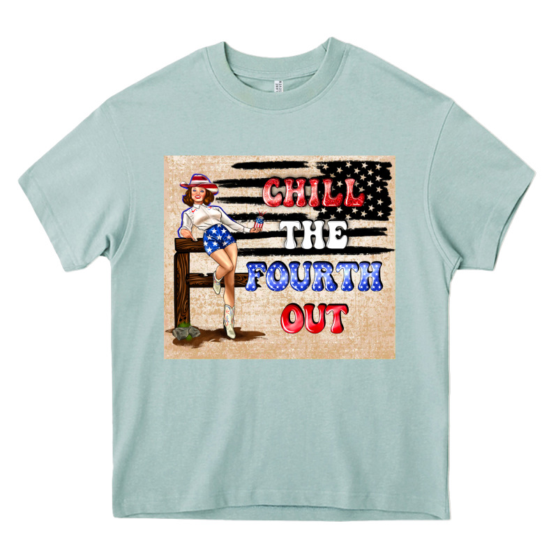 Chıll The Fourth Out Heavy Core Tee by TumblerDesignByShophia | Teevron