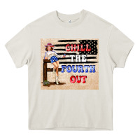 Cream Chıll the fourth out Heavy Core Tee - TumblerDesignByShophia