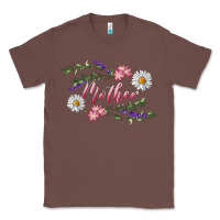 Chestnut Floral Daisy Mother Classic Tee - RanaPortraitStore