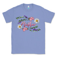Colony Blue Floral Daisy Mother Classic Tee - RanaPortraitStore