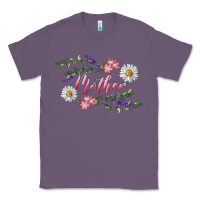 Lavender Floral Daisy Mother Classic Tee - RanaPortraitStore