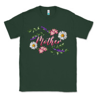 Sports Green Floral Daisy Mother Classic Tee - RanaPortraitStore