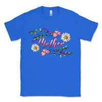 True Royal Floral Daisy Mother Classic Tee - RanaPortraitStore
