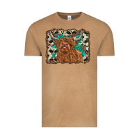 Vintage Camel highland cow western background Vintage Tee - RanaPortraitStore
