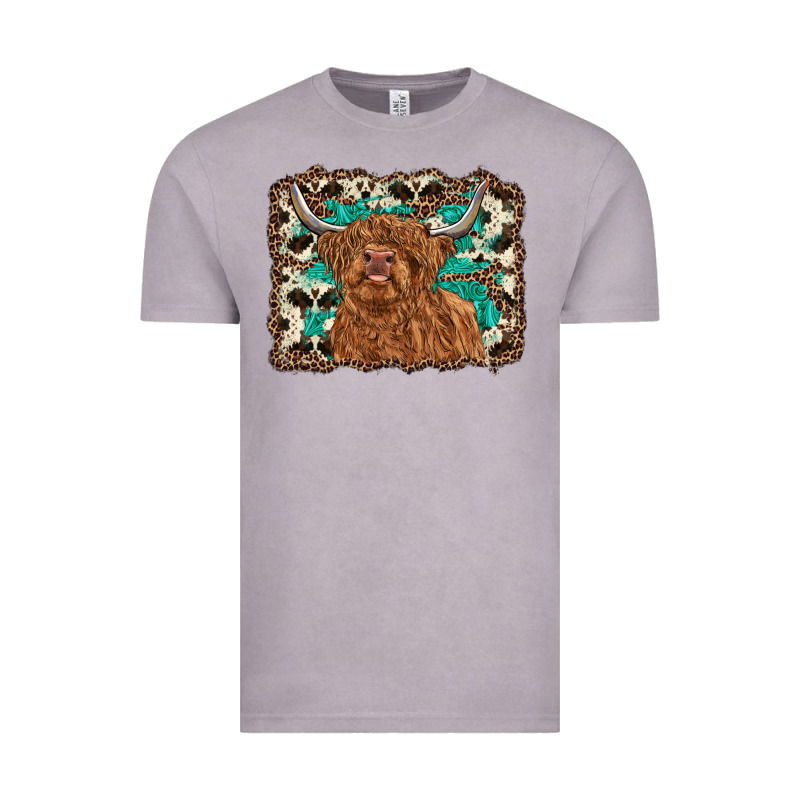 Highland Cow Western Background Vintage Tee by RanaPortraitStore | Teevron