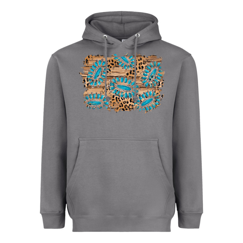 Gemstone Wood Leopard Background Heavyweight Hoodie by AdoDesignShop | Teevron