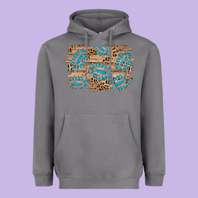 Gemstone Wood Leopard Background Heavyweight Hoodie Designed By Adodesignshop