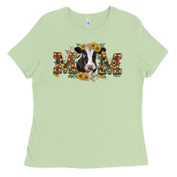 Matcha Mom with cow Ladies Tee - CowGirlArtShop