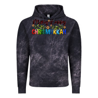 Cloud Black merry happy chrismukkah with olive branch Vintage Hoodie - FaDigitalArtStudio