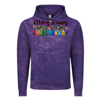 Cloud Purple merry happy chrismukkah with olive branch Vintage Hoodie - FaDigitalArtStudio