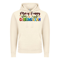 Vintage Artic merry happy chrismukkah with olive branch Vintage Hoodie - FaDigitalArtStudio