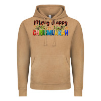 Vintage Camel merry happy chrismukkah with olive branch Vintage Hoodie - FaDigitalArtStudio
