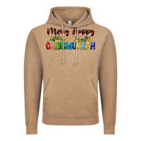 Vintage Coffee merry happy chrismukkah with olive branch Vintage Hoodie - FaDigitalArtStudio