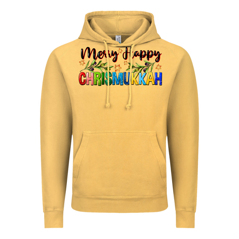 Merry Happy Chrismukkah With Olive Branch Vintage Hoodie by FaDigitalArtStudio | Teevron