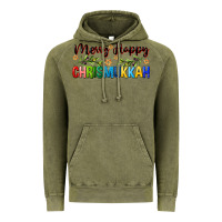 Vintage Olive merry happy chrismukkah with olive branch Vintage Hoodie - FaDigitalArtStudio
