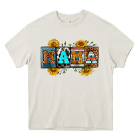 Cream license letters western mama Heavy Core Tee - RanaPortraitStore