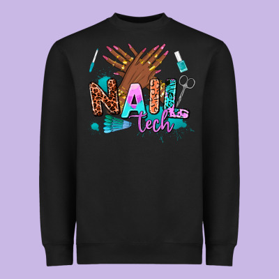 Nail Tech Heavyweight Sweatshirt Designed By Adodesignshop